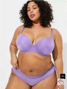 torrid NWT Lavender Full-Coverage T-Shirt Bra sz 38C